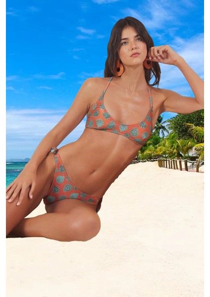 Desenli Simli Bikini Takımı Hızlı Kuruyan Yaz Koleksiyonu Su Sporları Için fiyatları