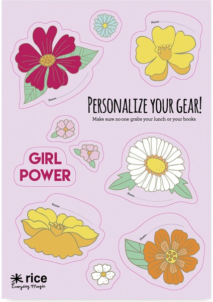 Stickers Lunchbox - Çiçek