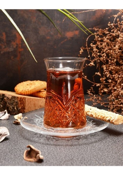 Şık 6 Kişilik Beyaz Çay Bardağı ve Tabağı Seti, Orijinal Kutulu fiyatları