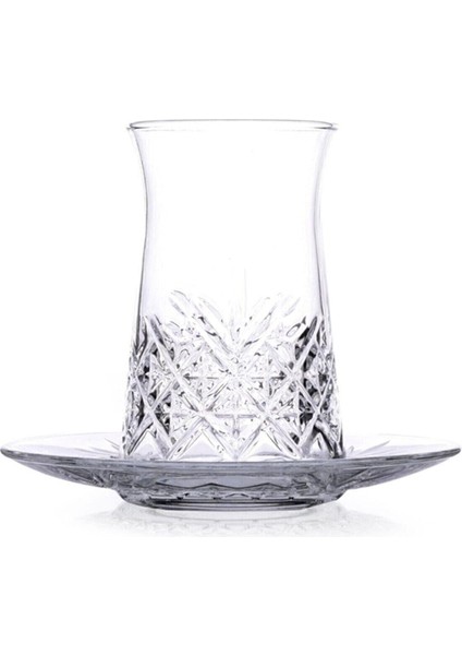 Şık 6 Kişilik Beyaz Çay Bardağı ve Tabağı Seti, Orijinal Kutulu indirimleri