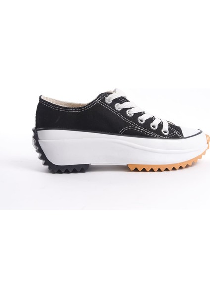 Claıre Bağcıklı Ortopedik Taban Kadın Sneaker Ayakkabı Bt Siyah modelleri