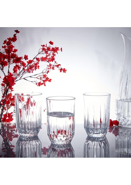 Turuncu 3'lü 350 ml Meşrubat Bardağı Seti, Şık ve Kullanışlı Tasarım