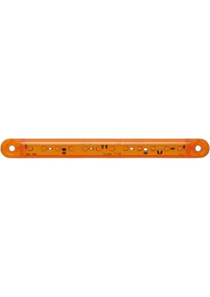 12V-24V Parmak Lamba 12-Ledli Turuncu (170 Mm)