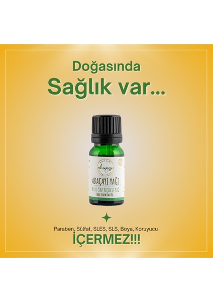 %100 Saf Adaçayı Yağı (Acı Elma Yağı) 10 ml
