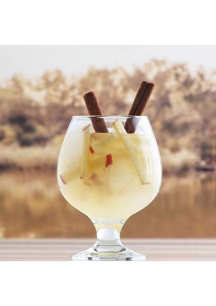 6'lı Misket Konyak Kadehi Beyaz, Şık ve Zarif Tasarım