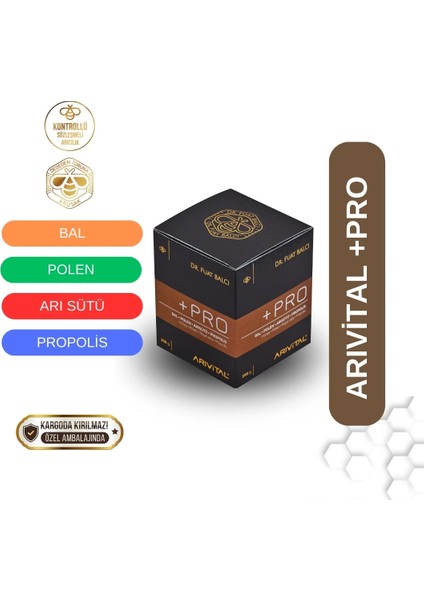 Dr. Fuat Balcı Arıvital +Pro (Bal, Polen, Arı Sütü, Propolis) 250gr modelleri
