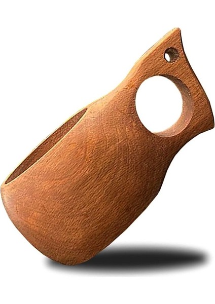 Şık Kahverengi Ahşap Kuksa, Doğal ve Hafif Tasarım