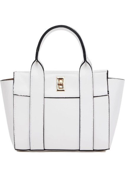 Kadın Mini Tote Çanta El ve Omuz Kullanımına Uygun Modern Gold Tokalı Tasarım modelleri