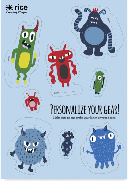 Stickers Lunchbox - Canavarlar