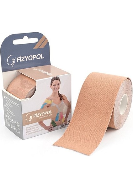 New Product Kinezyo Tape Band 5 Metre x 5 cm Ten Rengi, Kinesio Sporcu Bandı