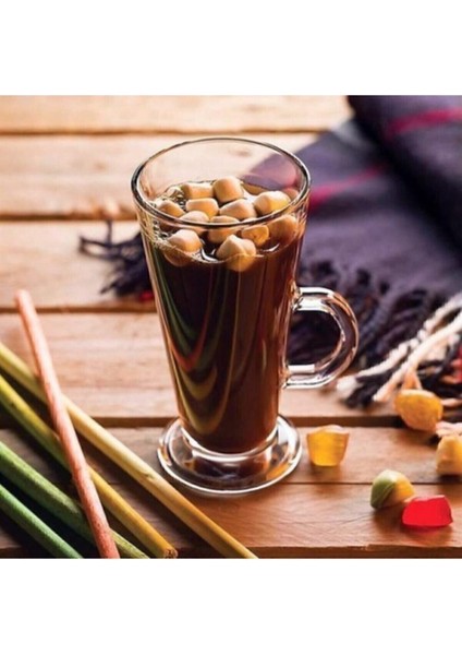 6'lı Turuncu Latte Kulplu Bardak, 263 Cc, 148 mm Yüksek. fiyatları