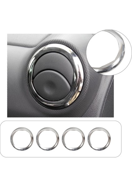 Dacia Duster Uyumlu 2010-2017 Krom Iç Havalandırma Çerçevesi 4 Parça Paslanmaz Çelik fiyatları