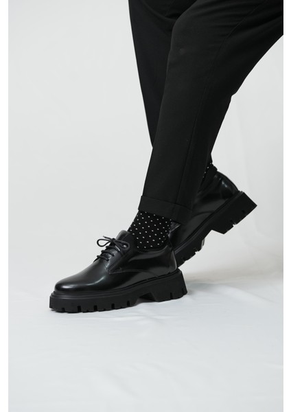 Morgan Model Hakiki Deri El Yapımı Erkek Siyah Casual Ayakkabı modelleri