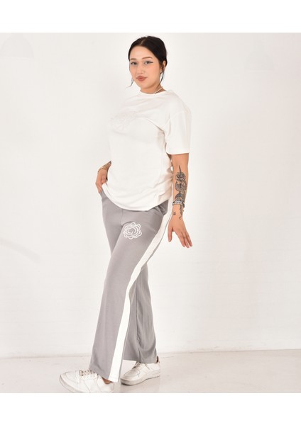 Kadın Gül Nakış Detaylı Modal Takım fiyatları