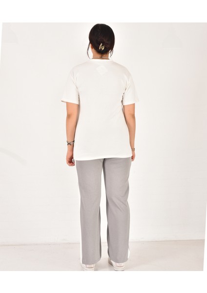 Kadın Gül Nakış Detaylı Modal Takım indirimleri