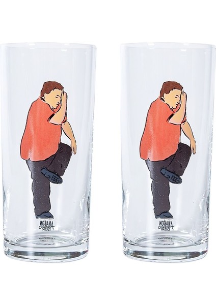 Beyaz Erkek Rakı Bardağı 2'li Set, Şık ve Zarif Tasarım