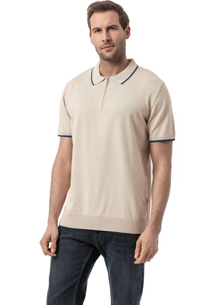 Fermuarlı Triko Polo T-Shirt fiyatları