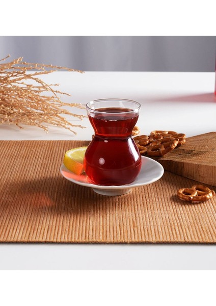 Renkli 12 Parça Porselen Çay Takımı, Şık ve Zarif Tasarım, Keyifli Sohbetler Için Ideal