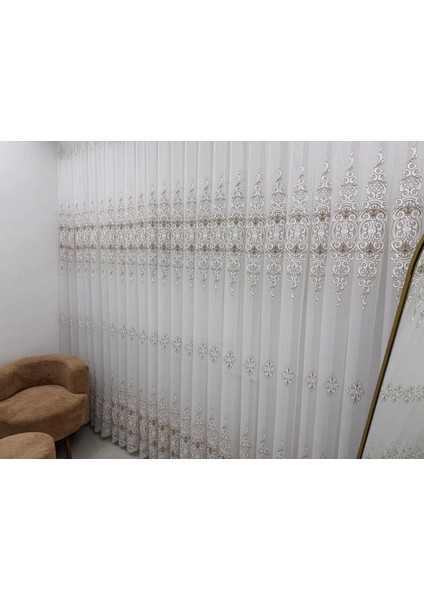 Nivemeshome Ella Kaliteli 1/3 Sık Pileli Tül Perde Apm