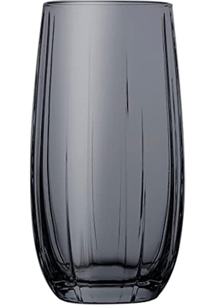 6'lı Gri ve Renkli 500 ml Meşrubat Bardağı Seti, Şık ve Dayanıklı Tasarım