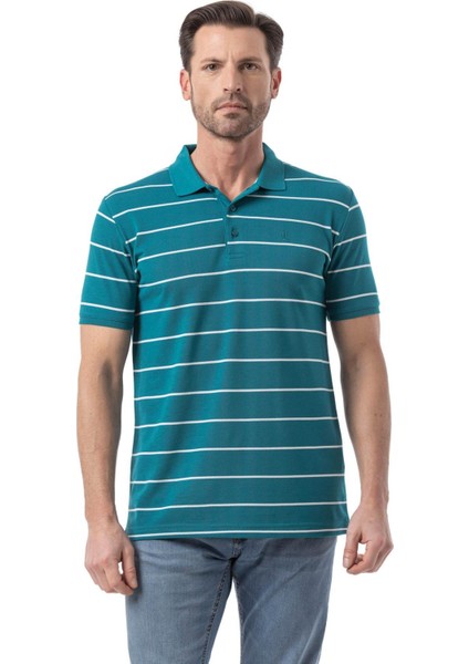 Yatay Çizgili Polo T-Shirt