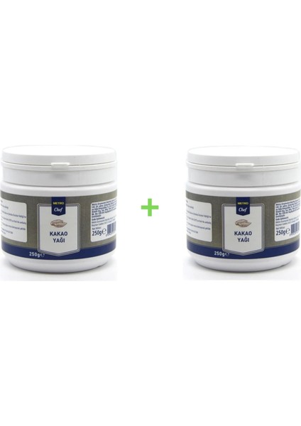Katkısız Yüzde Yüz Kakao Yağı 250 gr x 2 Ekonomik Paket