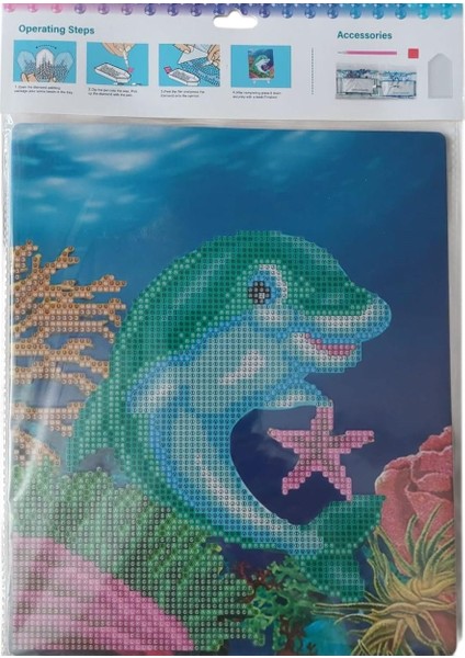 Boncuklu Goblen DIAMOND-PAINTING-21X25-YUNUS Balığı