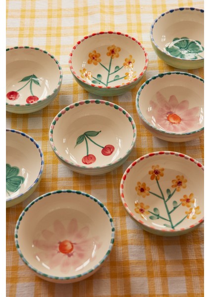 El Yapımı Seramik Kase - Kiraz fiyatları