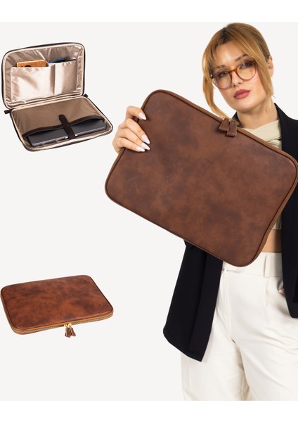Laptop & Evrak Kılıfı Macbook Air Pro 13.3 - 13.6 Inç Notebook Çantası