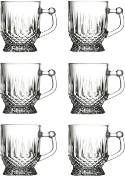 6'lı Kulplu Beyaz Çay Bardağı, 165 Cc, Şık ve Kullanışlı Tasarım fiyatları