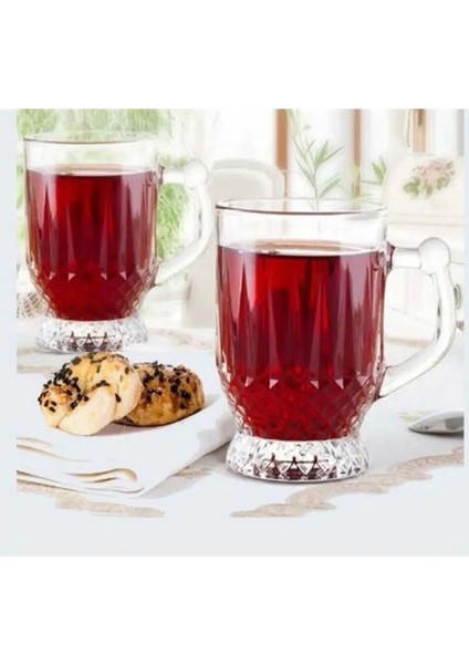 6'lı Kulplu Beyaz Çay Bardağı, 165 Cc, Şık ve Kullanışlı Tasarım modelleri