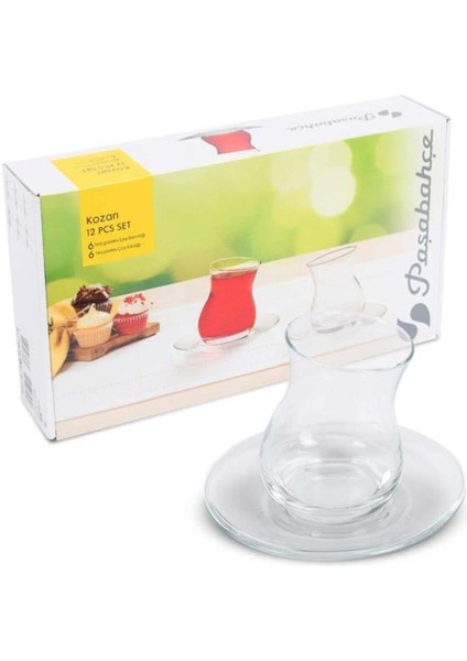 Beyaz 12'li Kozan Çay Seti, Şık ve Kullanışlı Ev Ihtiyaçlarına Uygun