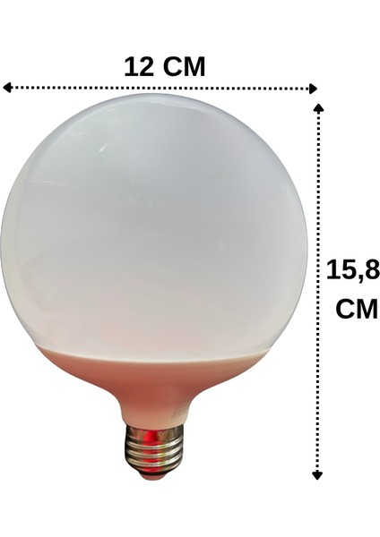 (5 Adet) 20W (120W) 6500K (Beyaz Işık) E27 Duylu (Kalın Duy) Glop LED Ampul modelleri