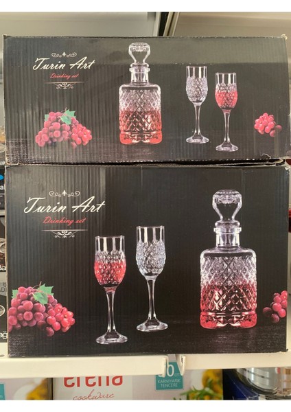 7 Parça Metalik Kesme Içecek Seti, Şık ve Kullanışlı Tasarım fiyatları