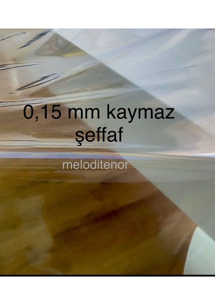Düz Ince Şeffaf 0,15 mm En Net Görüntü Pvc Naylon Muşamba Masa Örtüsü
