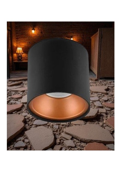 Foça Sıva Üstü Armatür (Gu-10 ) (Siyah+ Bakır) CT-5421 fırsatları