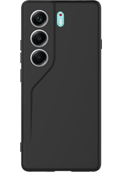Tecno Camon 40 Pro Kılıf Kamera Korumalı Mat Biye Silikon