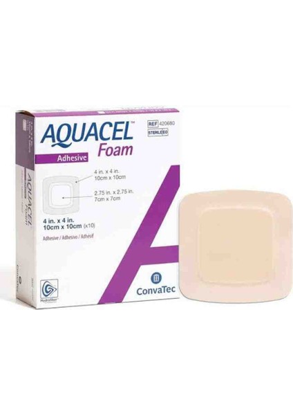 Foam Yapışkanlı Hydrofiber Örtü 10X10 cm
