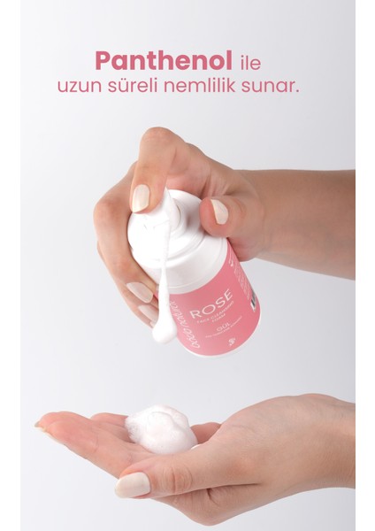 Gül Suyu Yüz Temizleme Köpüğü %100 Doğal ve Vegan 125ml fırsatları