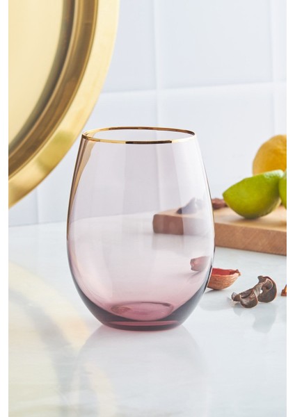 Mor 550 ml Meşrubat Bardağı, Şık Tasarım ve Kullanışlılık Sağlar