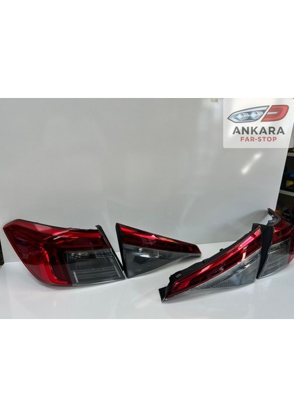 Honda Civic Fe1 2021 Sonrası Stop Lambası Full Takım Sağ - Sol (Iç 2 - Dış 2 Toplam 4 Adet)