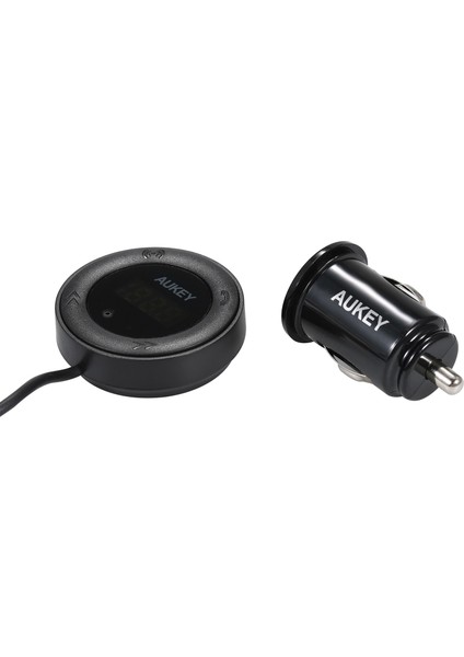 Aukey Kablosuz Araç Içi Fm Verici, Tüm Akıllı Telefonlar Için Kablosuz Araç Ses Bt Kiti Ses Çalarlar (Yurt Dışından) fırsatları