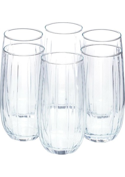 Turuncu 6'lı 500 cc Su Meşrubat Bardak Seti fırsatları