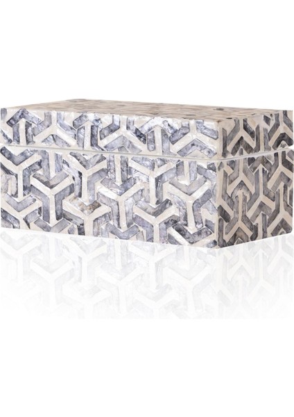 Sedef Dikdörtgen Kutu 21X12X10 cm TLC0088