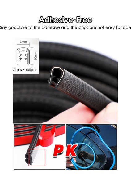 Araba Kapı Kenarları Muhafızları Kapak U Şeklinde Ka Conta Koruyucu Otomatik Esnek Anti-Çarpışma Kapı Kenarları Trim Koruma Şeritleri (Yurt Dışından) fırsatları