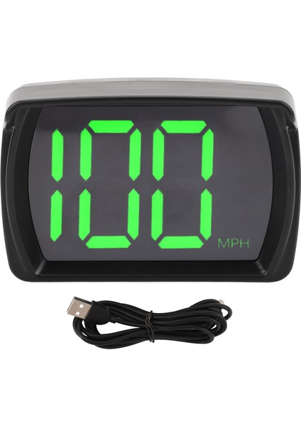 Araba Hud Hız Göstergesi USB Tak ve Çalıştır Gps Mph Dijital Hız Göstergesi Araba Kamyon Suv Otobüs Motosiklet (Yurt Dışından)