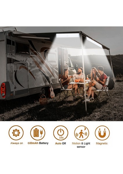 Hareket Sensörlü LED Işıkları, Kablosuz 30 LED Hareket Sensörü Aktif Gece Işıkları Şarj Edilebilir Manyetik Işık Şeritleri Mutfak, Merdiven, Koridor (2 Paket) (Yurt Dışından)