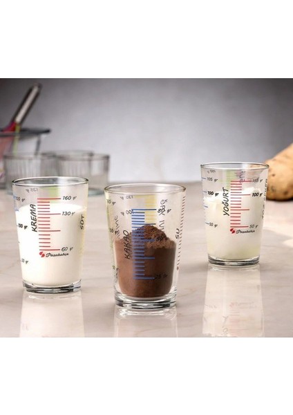 Beyaz Ölçü Bardağı 3'lü Set, Pratik ve Şık Mutfak Gereci fiyatları