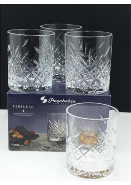 Çok Renkli 4'lü Viski Bardağı 420 Cc, Şık ve Dayanıklı Set