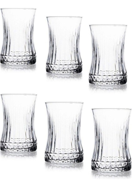 Çizgili Kahverengi Cam Çay Bardağı, Şık ve Dayanıklı Tasarım fırsatları